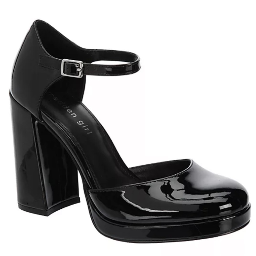 MADDEN GIRL Unaa Two Piece Block Heel Platform Pumps NWT